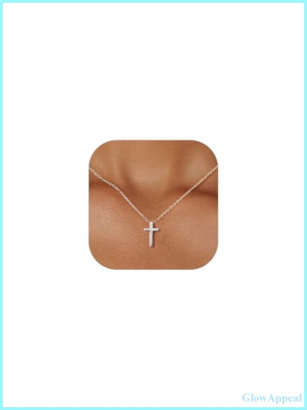 925 Sterling Silver Pendant Necklace Hypoallergenic Dainty Cross Heart